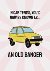 Pink Old Banger Birthday Card created by Ashley Louise