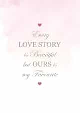Every Love Story is Beautiful Valentine Card created by Nutmeg Studio
