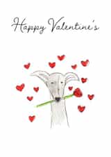 Romantic Whippet created by Arty Bee Designs