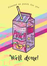 Pleased as punch flavoured punch! Well done card created by The Sugar Bell