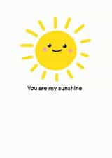 You are my sunshine Card created by Bronte Laura Illustration