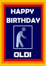 Happy birthday Oldi created by K. Bukhari