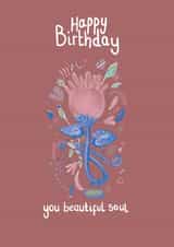 Happy birthday beautiful soul  created by Alice's Illustrations
