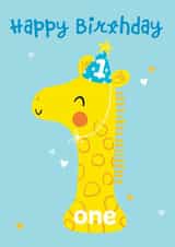 Happy 1st Birthday Giraffe created by Helen Thompson