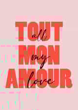 All my love in French Valentine's Card created by Daisy O'Grady