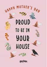 Harry Potter House Pride Mother's Day card created by Cardology