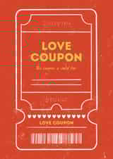 Love coupon created by Sasha Pryanik