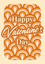 70s Retro Valentine's Day Card created by Moonrise Design Co.
