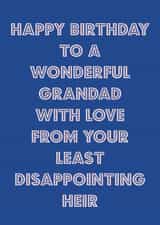 Grandad birthday card created by Nicola Jo