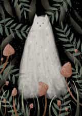 Ghost Kitty Card created by LHPTATTOO