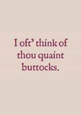 Funny And Rude Ye Olde Valentines Card 1004 created by Rowena 