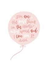 Best Thing in the World Valentines Card created by Pincombe Prints