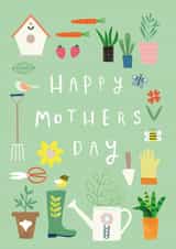 Classic Mothers Day Card - Gardening - Happy Mothers Day created by Sally Payne Design