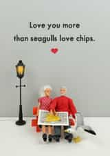 Seagull chip love created by Bold & Bright Cards