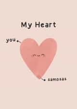Samosa Valentines Day Card created by Posted With Maya