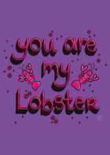 FRIENDS Lobster Valentine Card created by Hannah ~ Pops Prints Co.