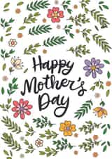 Classic Mothers Day Card - Flowers - Happy Mother's Day created by Thankful Cards