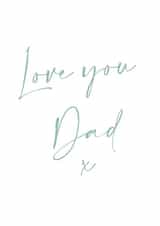 Love you Dad card created by Nutmeg Studio