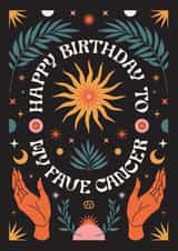 Happy Birthday To My Fave Cancer Card created by Oh Ellie Studio