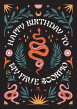 Happy Birthday To My Fave Scorpio Card created by Oh Ellie Studio