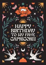 Happy Birthday To My Fave Capricorn Card created by Oh Ellie Studio