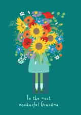 Pretty Mothers Day/Birthday Card - For Grandma - Bouquet created by Vicki Nelli