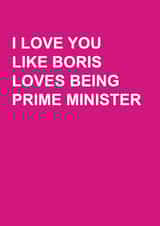 Boris Valentines Card - Pink created by Sachy Cards