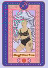 Fun Birthday Card - Sagittarius - Birthday created by Emily Nash