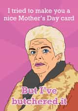 Eastenders Mother’s Day card created by Sketchy Cards