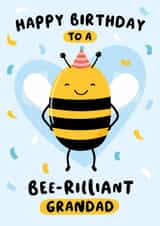 Bee-rilliant Grandad Birthday Card created by Macie Dot Doodles