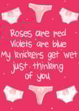Naughty valentines card created by Amber Kilsby