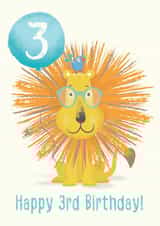 Lion 3rd Birthday Card created by Alexandra Elliot Designs