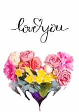 Love you flower arrangement created by LjsDesignsCompany