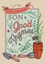 Happy Birthday Son Good Thymes created by Angie Spurgeon