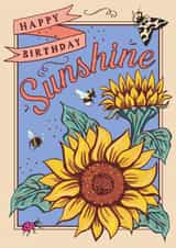 Happy Birthday Sunshine Sunflowers created by Angie Spurgeon