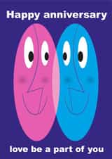 anniversary part of each other forever created by John Haslam