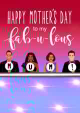 Cute Mothers Day Card - Strictly Come Dancing - Happy Mother's Day To My Fabulous Mum created by Running with Scissors