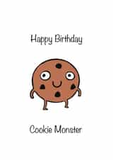 Cookie Monster Birthday Card created by Vicky Sunshine
