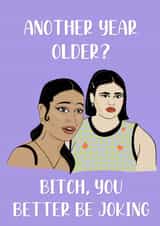 Euphoria HBO Maddy and Kat Meme Bitch You Better Be Joking created by Jess Hankinson