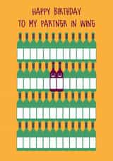 Partner in Wine Birthday Card created by Lidia Ranns