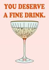 A Fine Drink Card created by Emily Nash