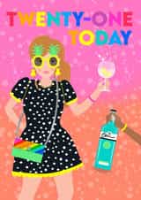 21st Birthday Girl created by Colour Pop Prints