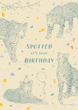 Leopard Birthday Card created by Bekka's Illustrations