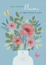 Mother's Day floral vase created by Sarah Hustwaite Illustration