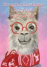 Dip'llama" Graduation Card created by Easely Does It