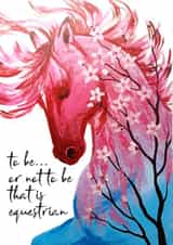 Equestrian Horse Blossom Card created by Easely Does It