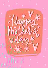 Happy Mother's day cute pink card created by Maria Minaeva