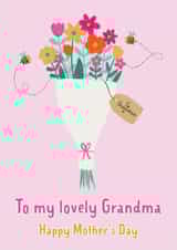 Classic Mothers Day Card - Grandma - Bouquet - To My Lovely Grandma Happy Mothers Day created by Nicole Julia