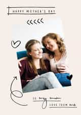 Personalised Mothers Day Photo Card created by Jodie Gaul & Co - Happy Mother's Day photo card