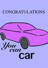 Congratulations you can car driving test card created by rushi :)